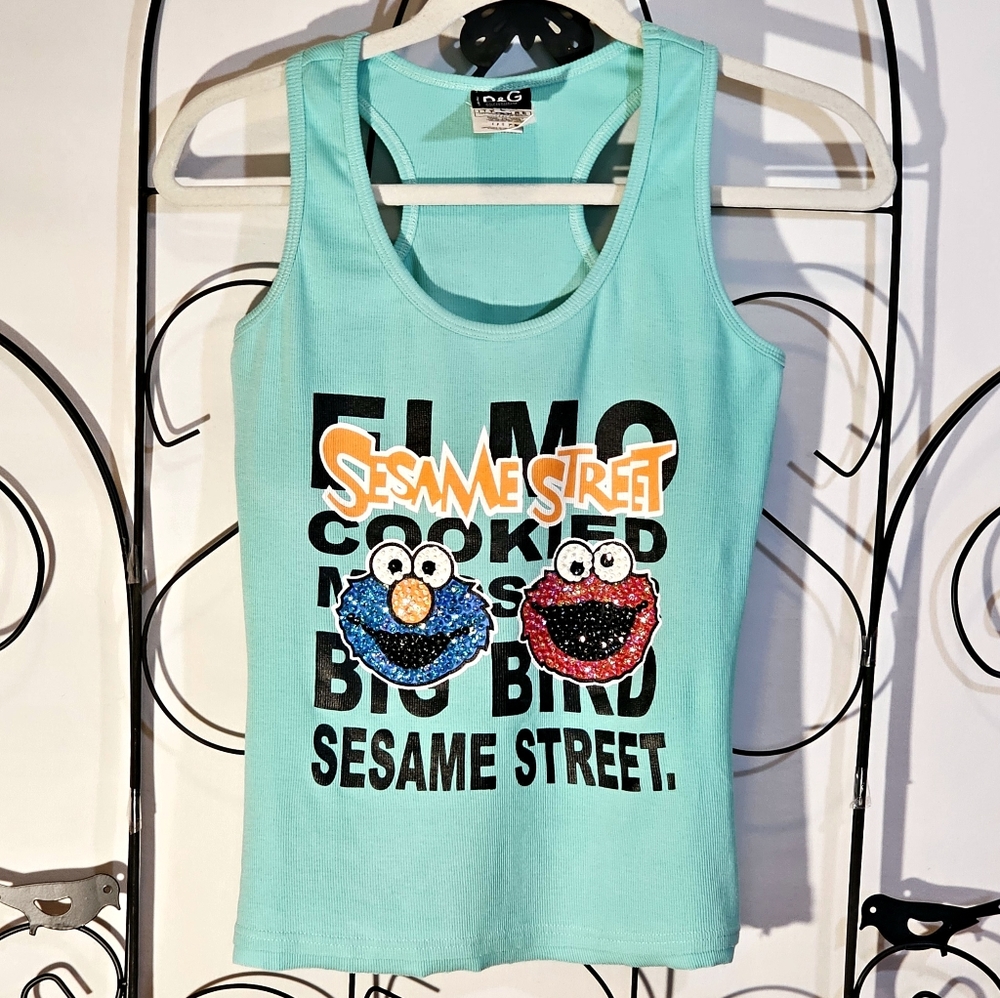 Dolce & Gabbana Vintage Sequined Sesame Street Tank Top